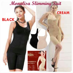 MONALISA SLIMMING SUIT WITH INFRARED 1 SET ISI 3 KORSET BAJU PELANGSING UNTUK GYM SENAM OLAHRAGA