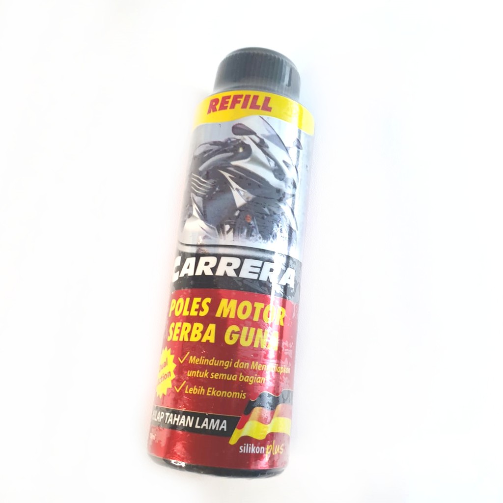 cairan spray poles motor serba guna silikon plus dual action refill 100ml CARRERA