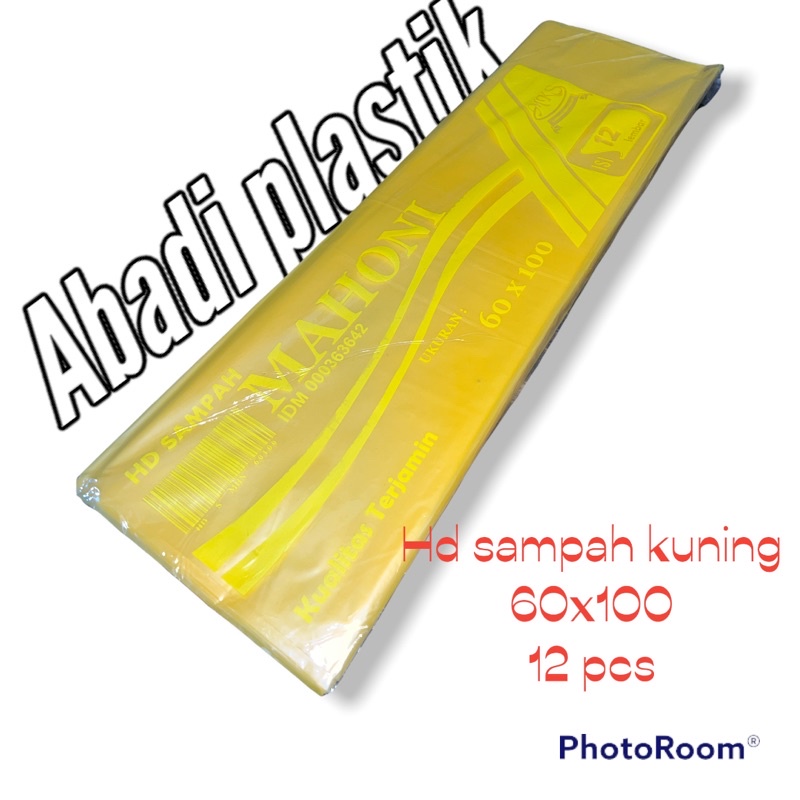 HD SAMPAH WARNA KUNING / PLASTIK SAMPAH 60X100 ISI 12PCS