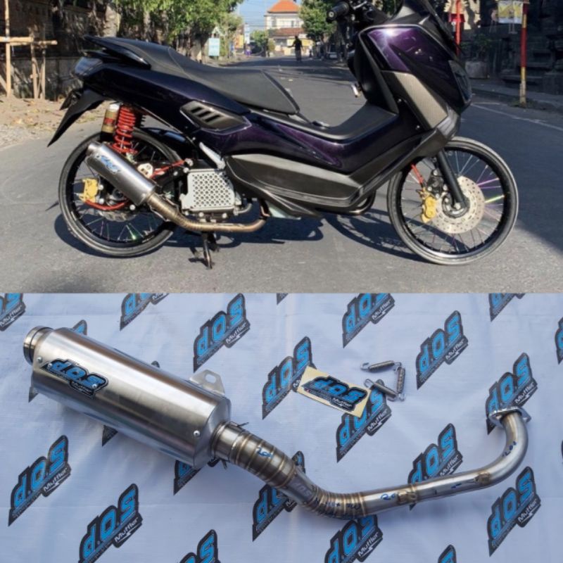 Knalpot Dos Muffler Nmax Old FFA Oval Stainless Original Racing Jogja juraganknalpotjogja