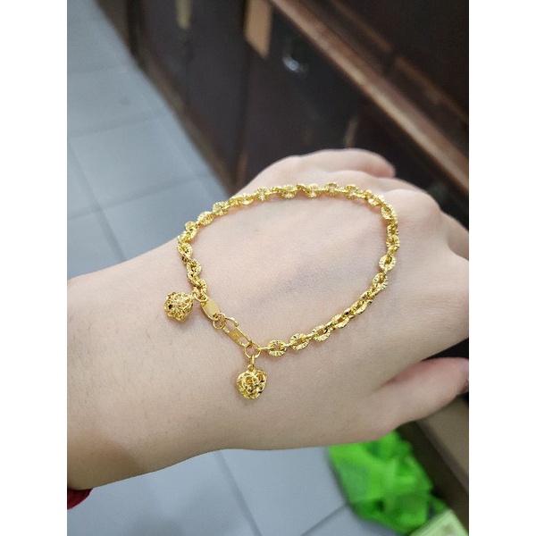 Gelang Tangan emas asli kadar 16k