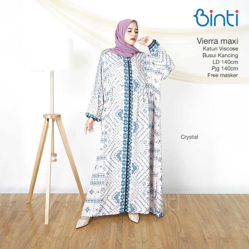 VIERRA FUNI GAMIS JUMBO LD 140 XXXXL ORI BINTI BAHAN ADEM-Cristal ld 140