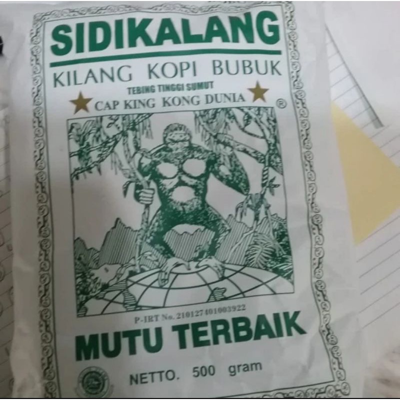 

SIDIKALANG KOPI BUBUK KASAR ROBUSTA 500 GRAM HIJAU CAP KINGKONG DUNIA