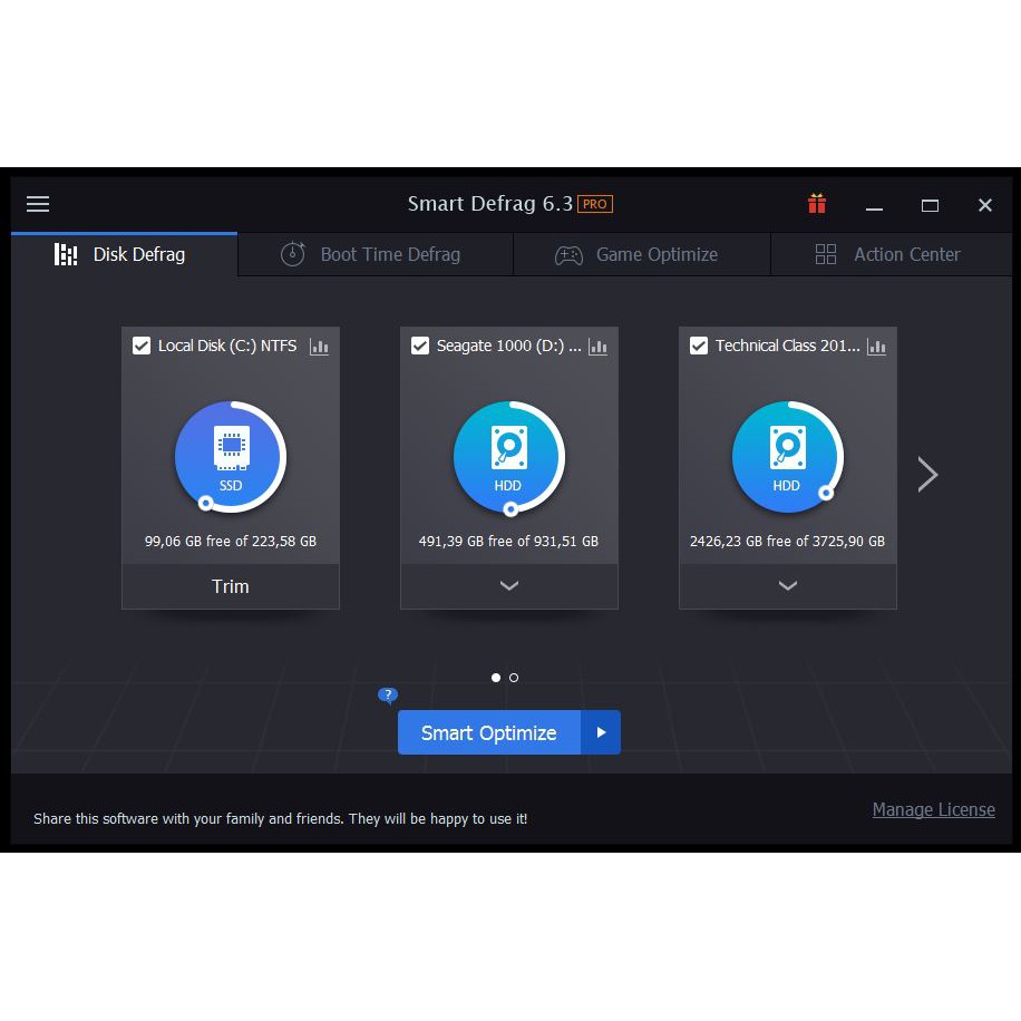 IObit Smart Defrag Pro
