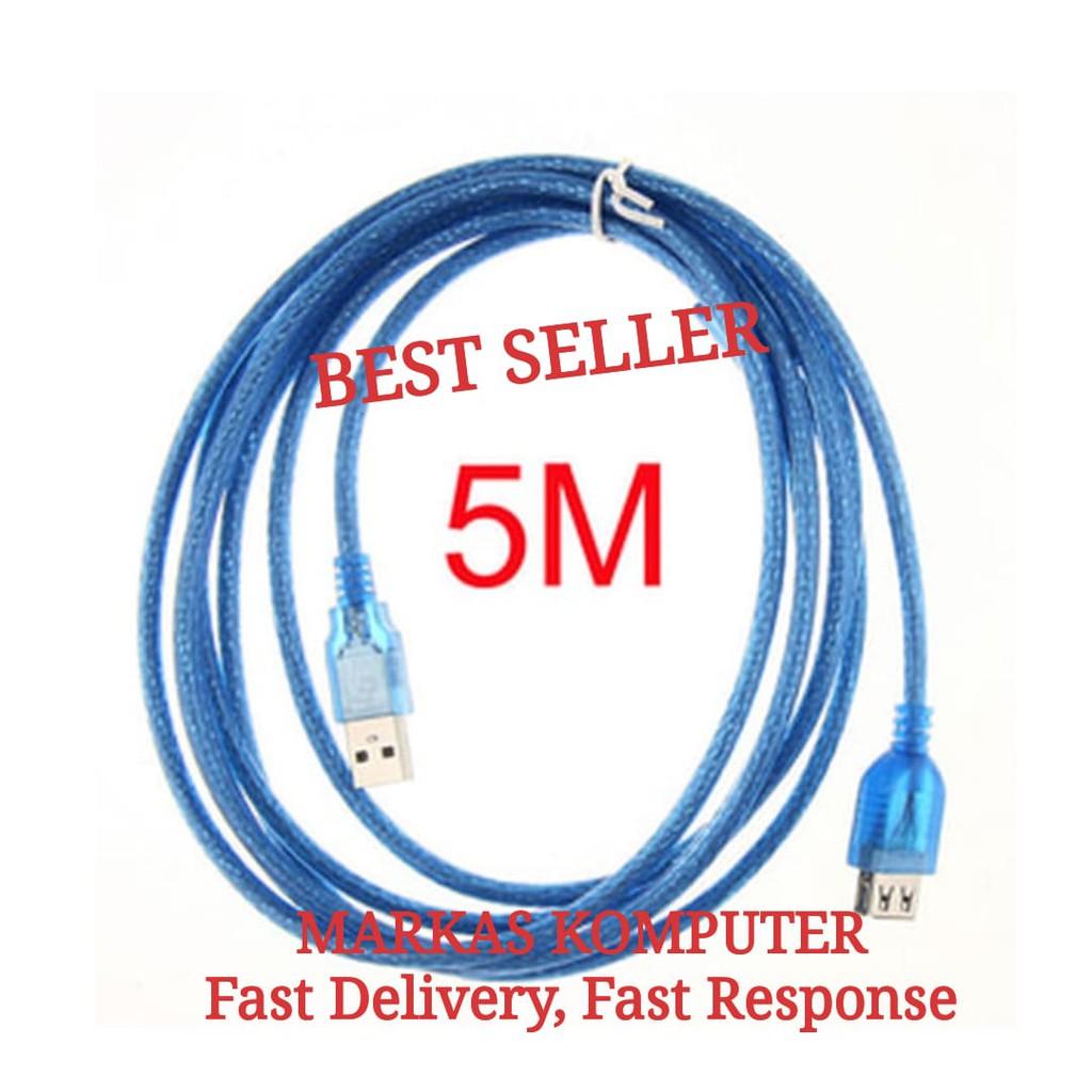 Kabel USB Extention 5 M Male to Female / Kabel Penyambung USB