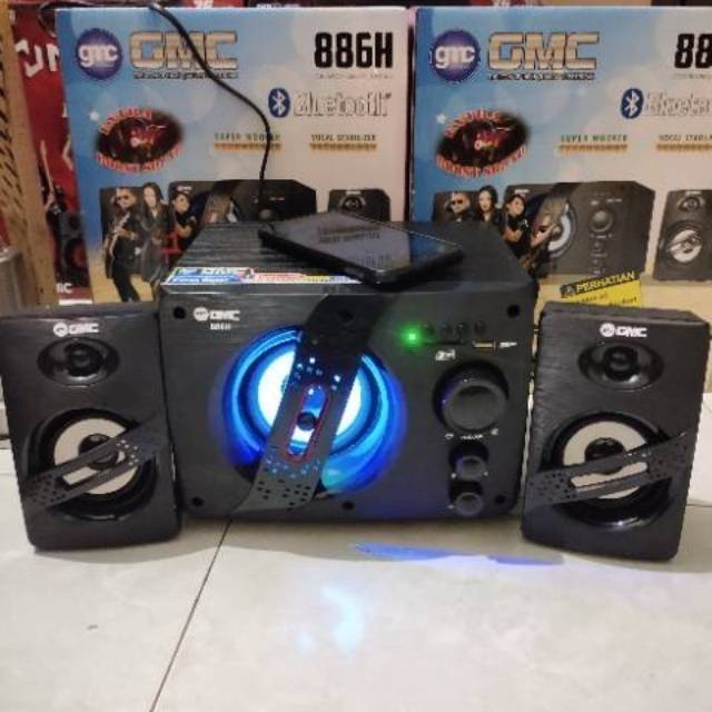 Speaker Aktif Bluetooth GMC 886H | Speaker Portable GMC 886 H | Bisa Bayar Ditempat | FMS