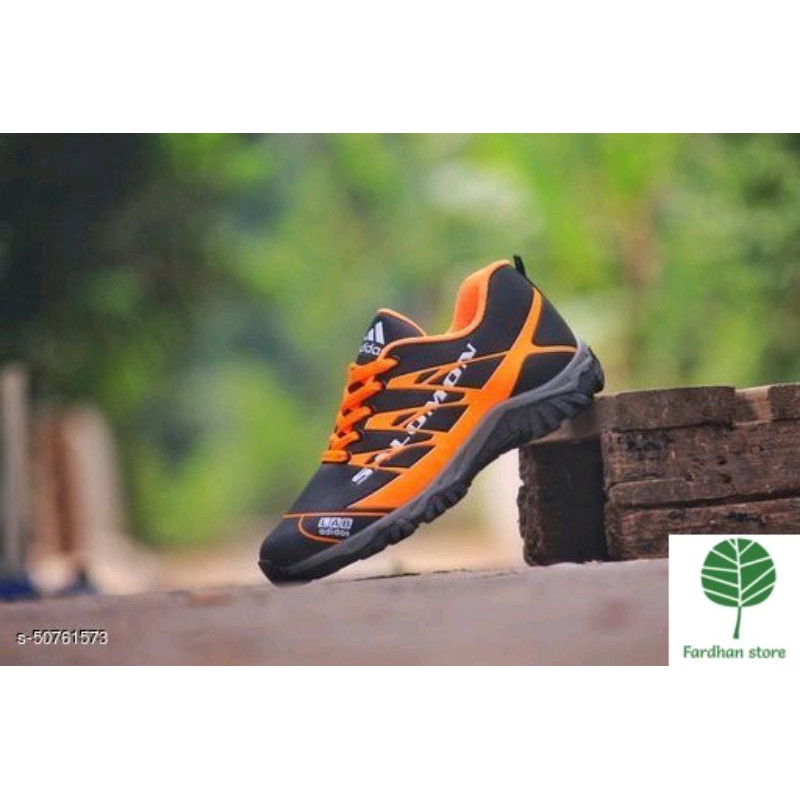SEPATU SALOMON HIKING HITAM ORANGE-Orange