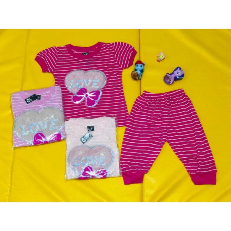 baju tidur anak love VW3