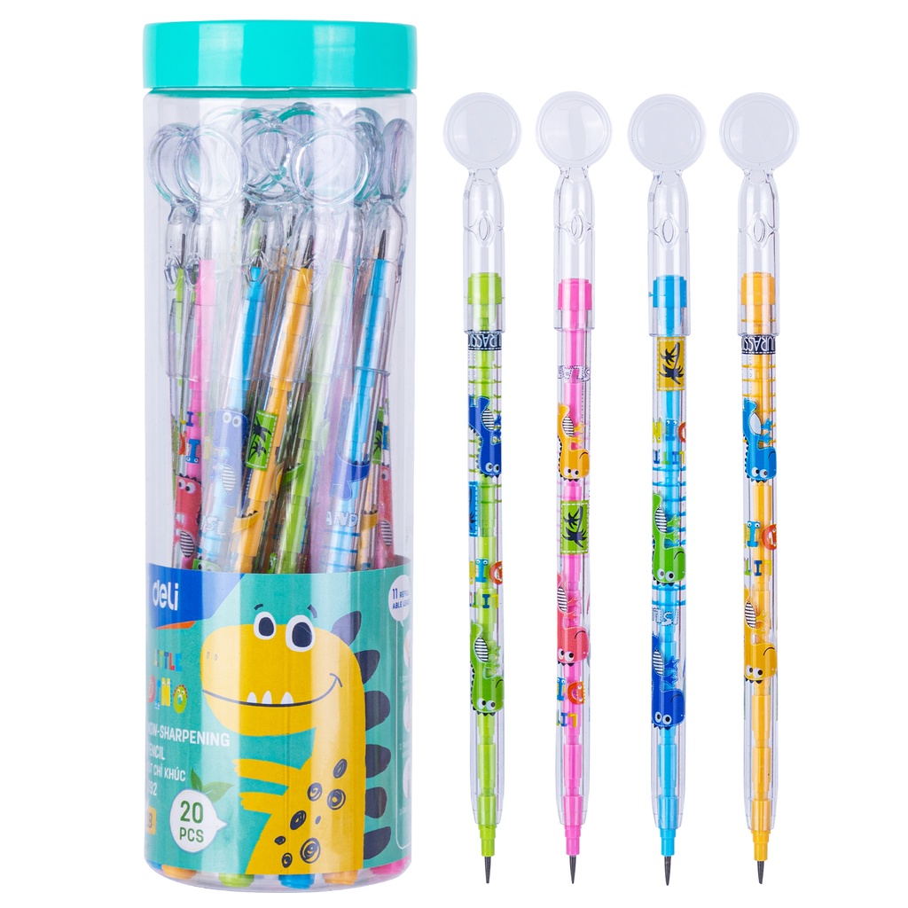 

Deli Non-sharpening Pencil / Pensil Susun 2B Refillable 11 Barrel CC092