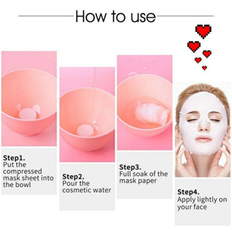 Masker DIY Paper Mask Compressed Mask masker permen pressed mask