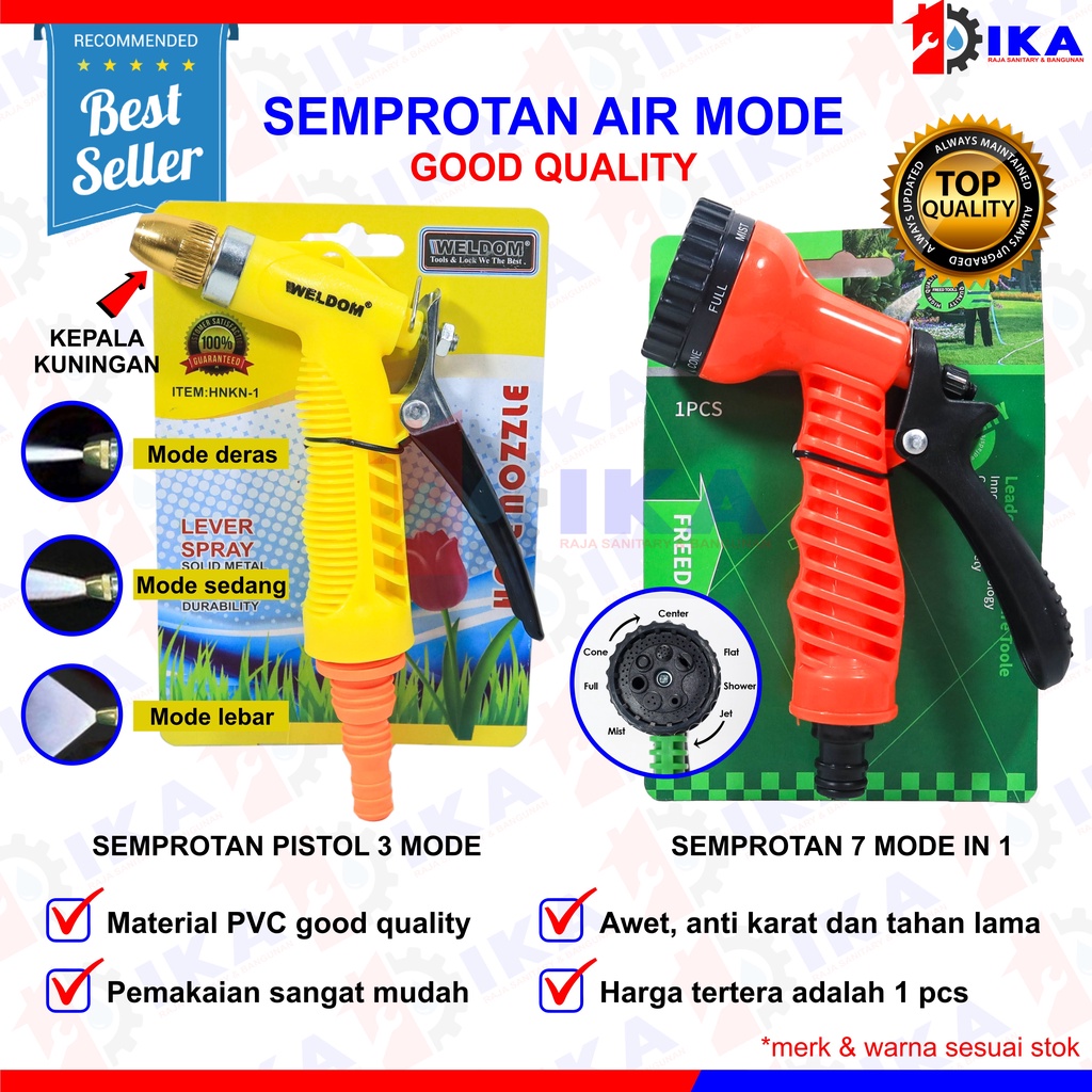 Semprotan air/ hose nozzle/ semprotan taman/ pistol semprotan tembak Air Taman Kebun l Hose Nozle l Model Pistol