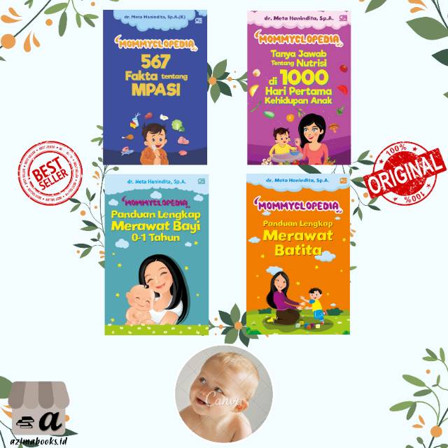 PAKET BUKU MOMMYCLOPEDIA MPASI NUTRISI MERAWAT BAYI BATITA PENULIS DR META HANINDITA
