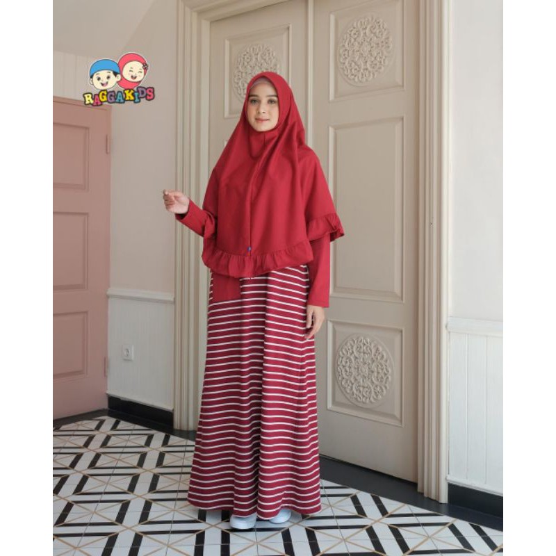 Raggakids RGD45 maroon / gamis dewasa raggakids RGD 45