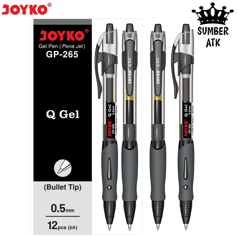 

Pn8Code Gel Pen Joyko GP-265 Black / Blue / Red Q 1 Lusin / 1 Box / 12 PCS Gel 0.5 mm Pulpen Pena Mi
