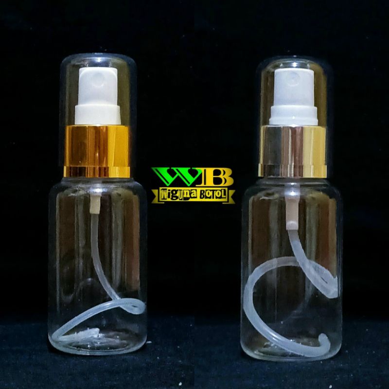 Botol Pump Treatment 70ml Clear / Botol Treatmen Pump 70ml / Botol tubular 70 ML Pump treatment Ring Almunium Fullcap