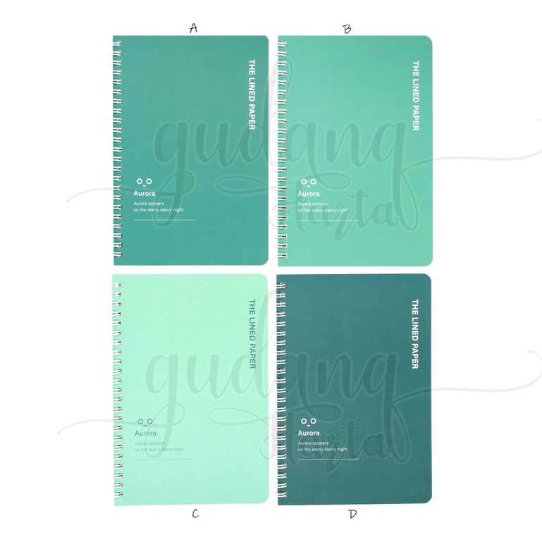 

Notebook A5 Spiral Shade Of Green Buku Tulis Hjau Polos GH 3088337