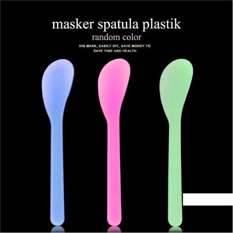 Spatula Masker Plastik Sendok Masker Wajah Sendok Pengaduk Bahan Maskeran Untuk Muka bisa COD