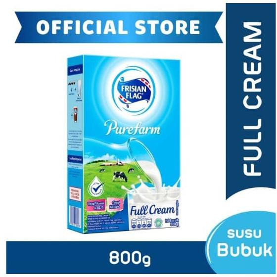 

[[BISA COD]] Susu Bubuk Frisian Flag Bendera Purefarm Full Cream 800g NEW Kode 1432