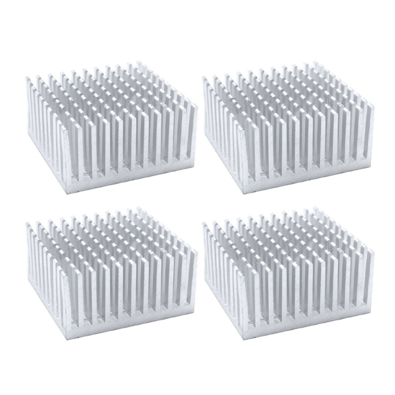 Bt 4pcs 40x40x20mm Radiator Heatsink Aluminium Untuk Chip Elektronik RAM LED- Pendingin