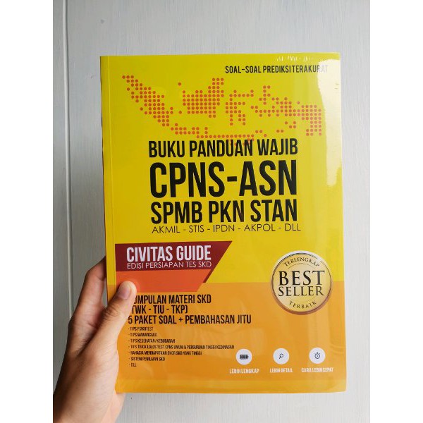 BUKU Panduan WAJIB CPNS-ASN PKN STAN AKMIL STIS IPDN AKPOL 2018 BDNW