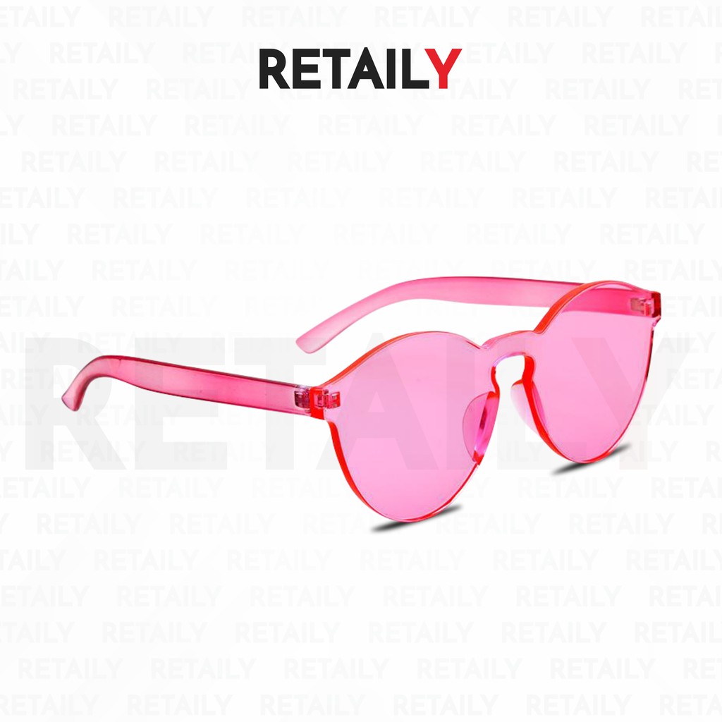 Retaily K100 Kacamata Jelly Unisex Fashion Colourful Sunglasses Sport Transparan