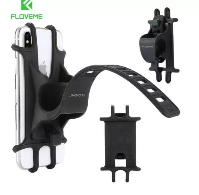 Holder Sepeda Floveme Bicycle Phone Holder Motor Bike Cycle Car for Android Iphone