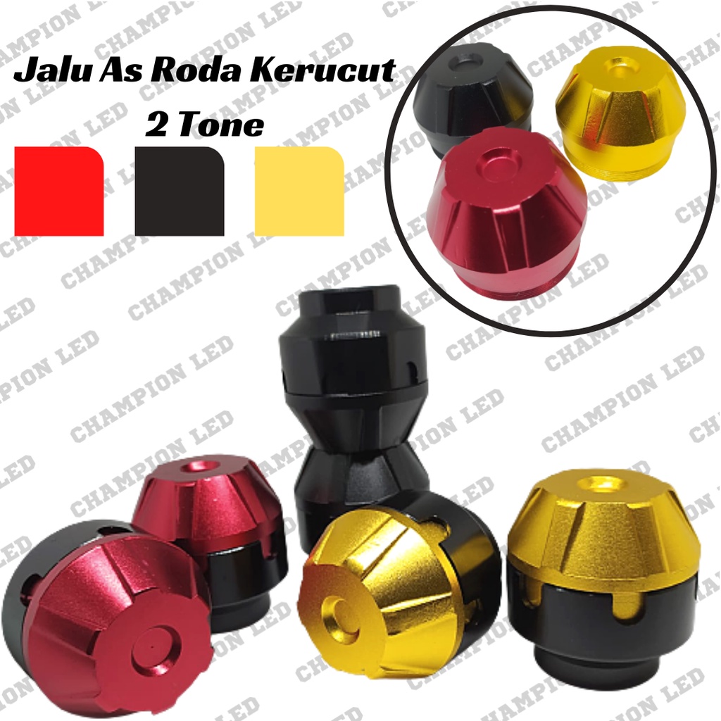 Jalu Cover As Roda Depan Full CNC Kerucut 2 Two Tone NMAX PCX Lexi