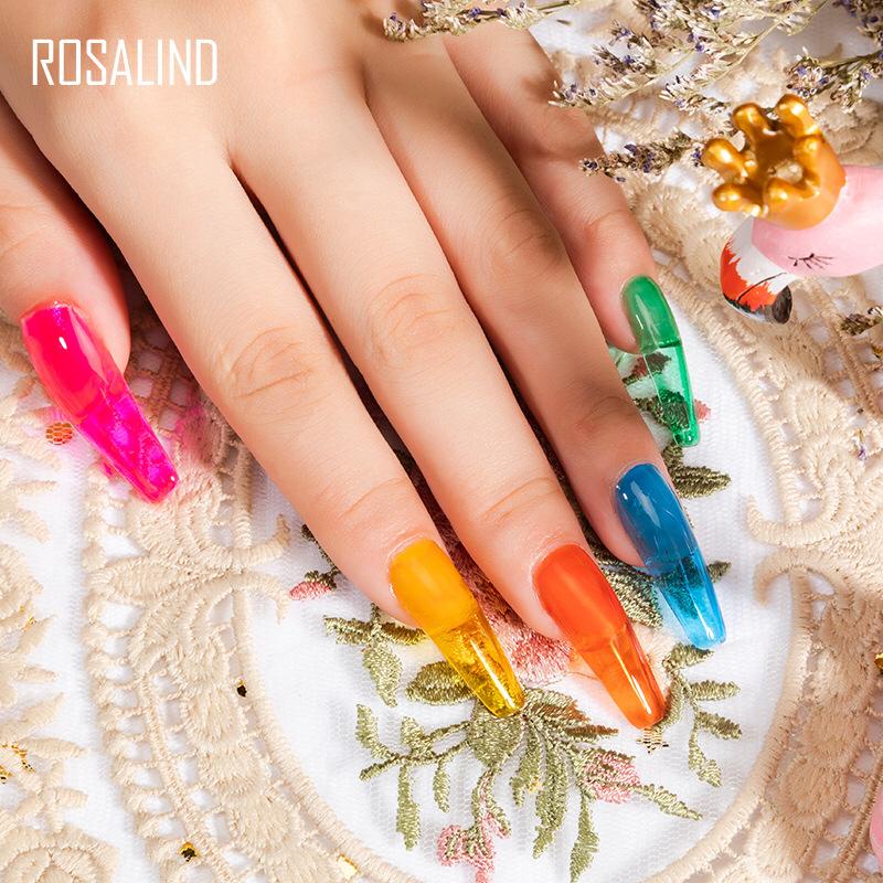 ROSALIND Glaze Series Gel Nail Polish UV LED Nail Art / Kutek / Cat Kuku