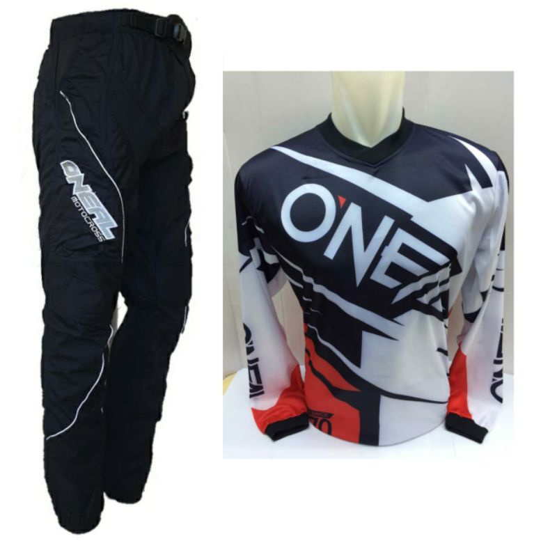 Spbk Jersey Set Jerset Hitam 2  Setelan Trail Cross Sepeda Downhill MTB Adventure