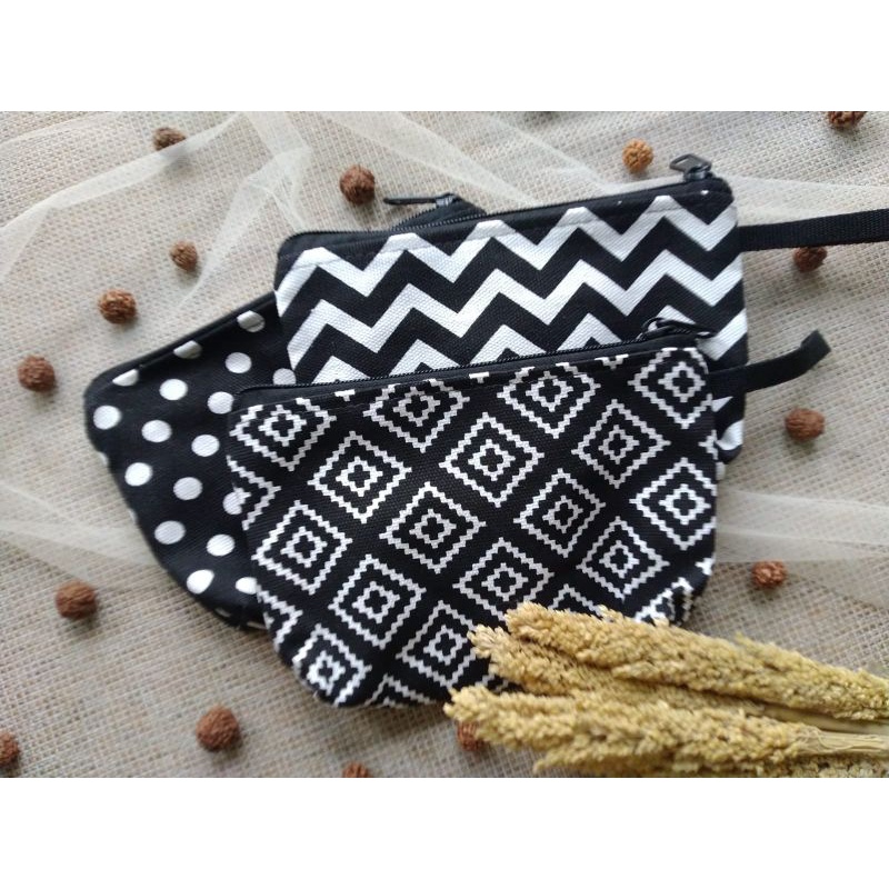 Pouch kanvas - Souvenir pouch kanvas - Dompet kanvas motif