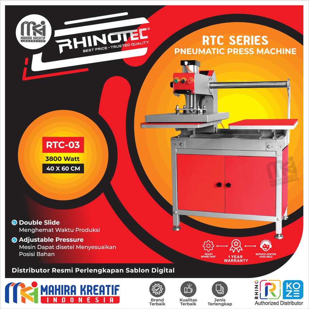 RHINOTEC PNEUMATIC PRESS MACHINE - RTC 03