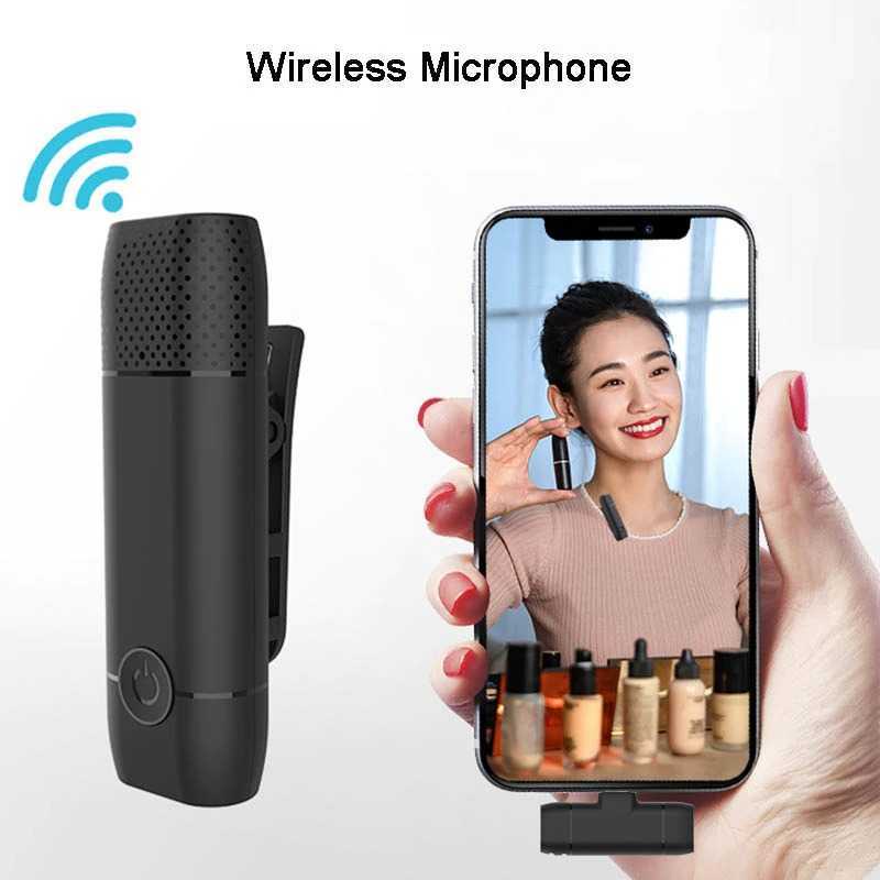 TaffSTUDIO Microphone Wireless HP Lavalier Lapel Live Vlog USB Type C - M9