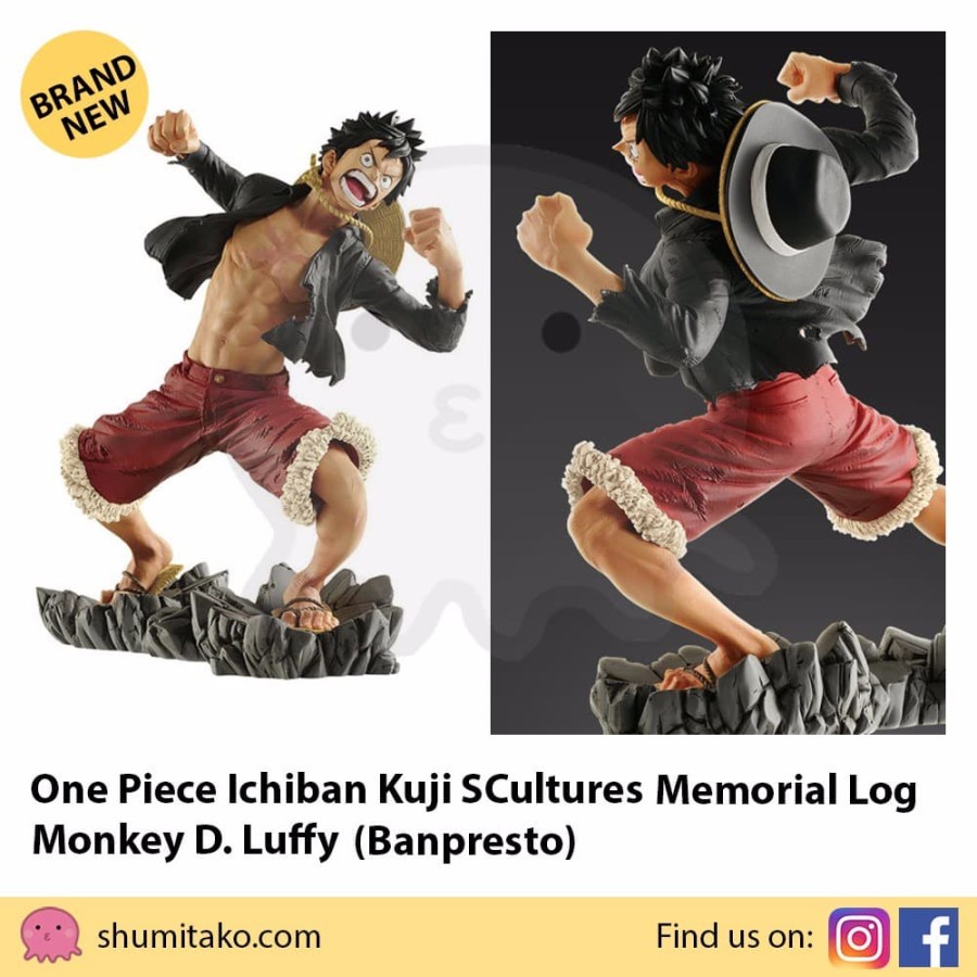 One Piece Monkey D Luffy Scultures TAG Team 20th by Banpresto