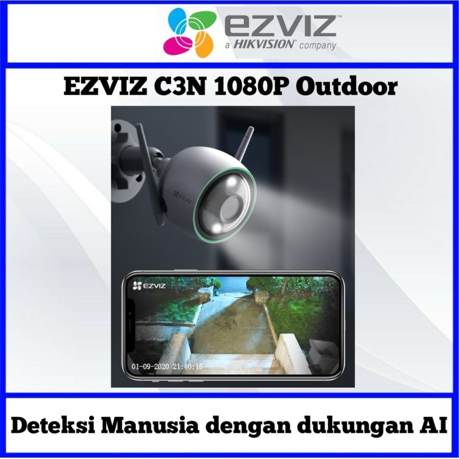 CAMERA EZVIZ C3N 1080P WIRELESS IP CAMERA COLOR NIGHT SMART IR