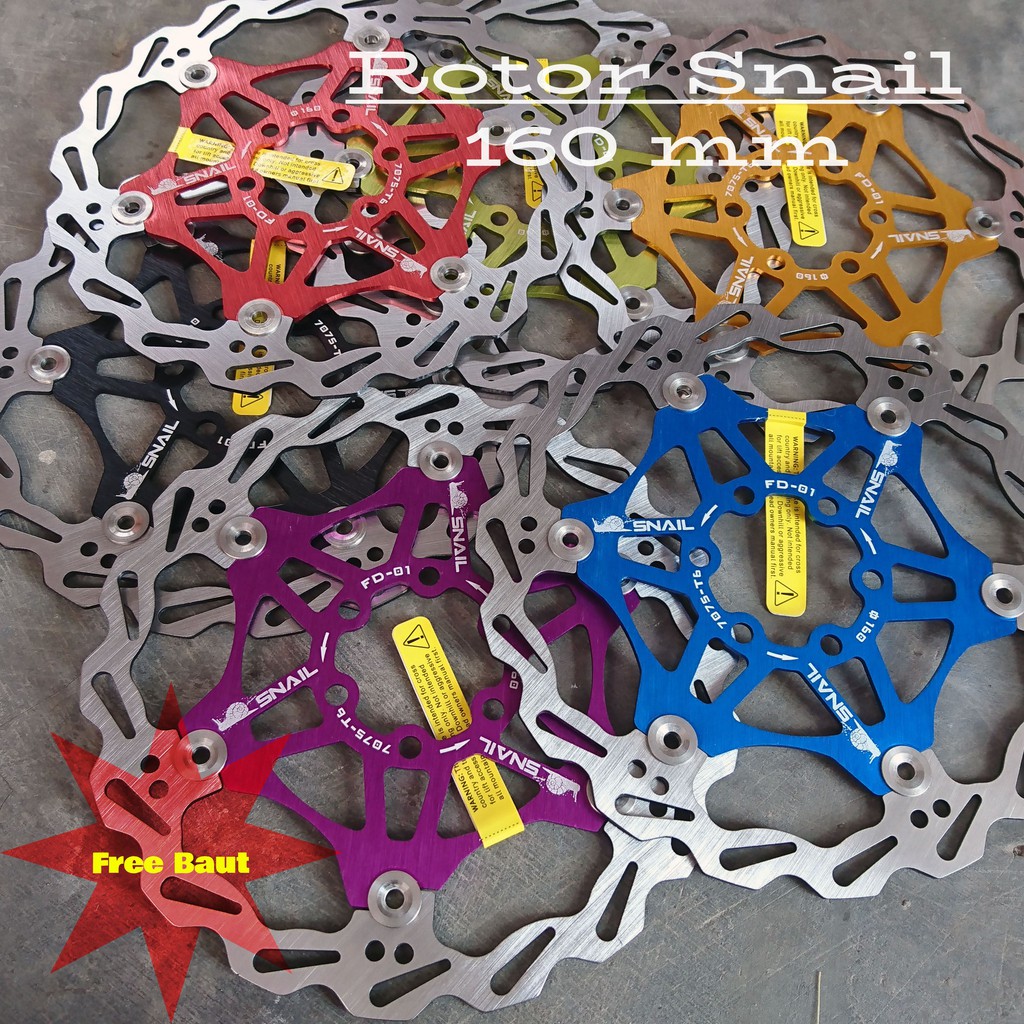 Floating Rotor Snail 160 mm 6 inch Disk Brake Piringan Cakram 6 bolts