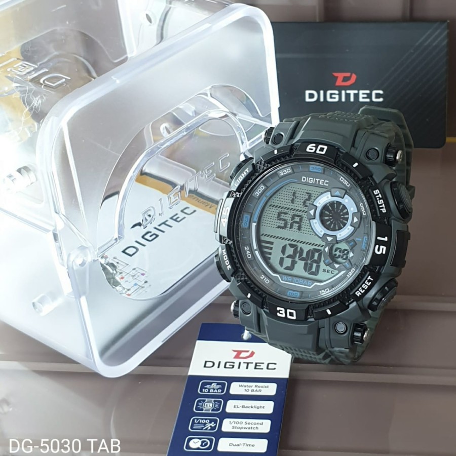 Jam Tangan Pria Digitec 5030 digital original alarm aktif dll