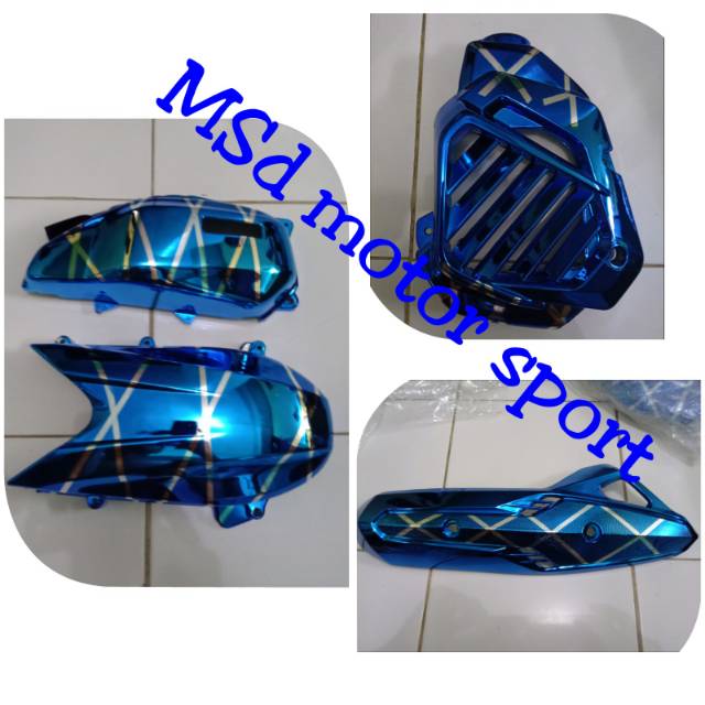 Paket Vario 125 cover cvt Vario 125 tutup knalpot vario 125 tutup radiator vario 125 cover filter