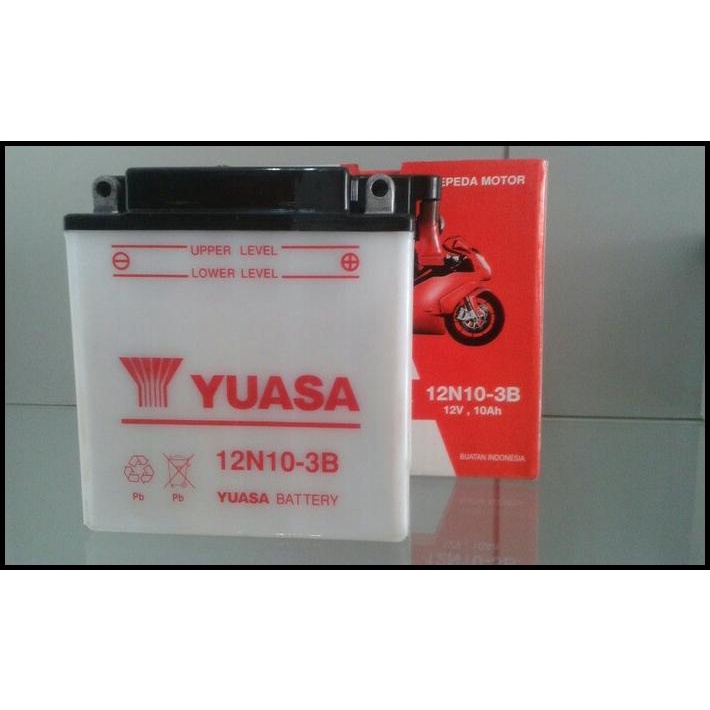 Aki Motor Binter Mercy Yuasa 12N10-3B 12 Volt 10 Ah