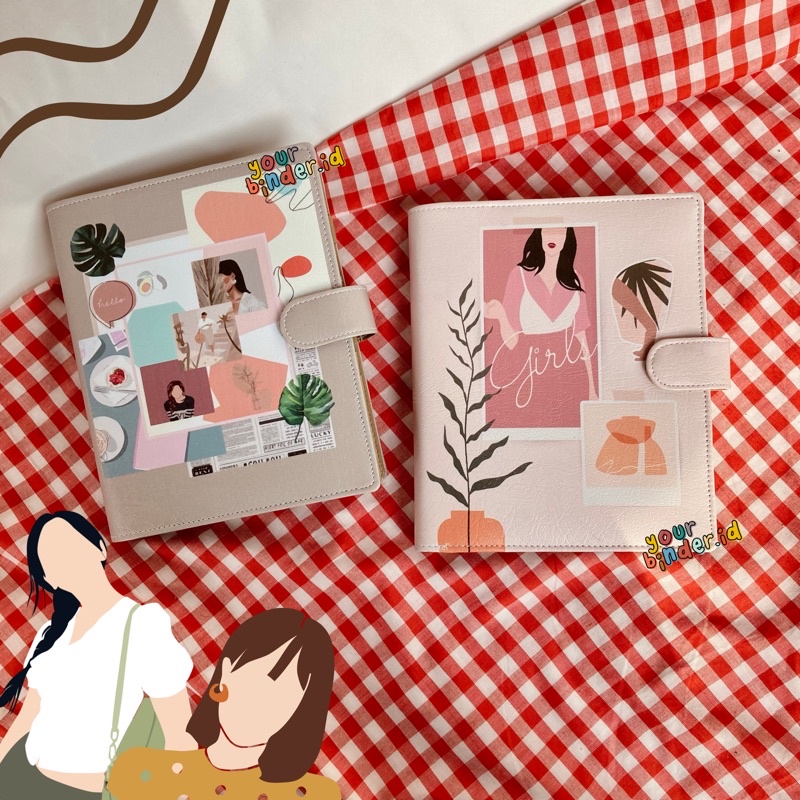 

Binder Custom Aesthetic Design 6r,20r,26r - A6/A5/B5