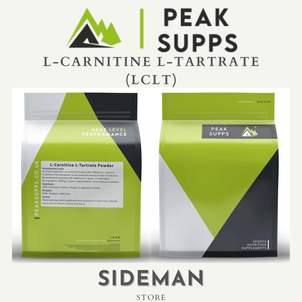 LCLT POWDER L-CARNITINE L-TARTRATE 100% POWDER PEAK SUPPS ( REPACK MINOXIDIL / NIV