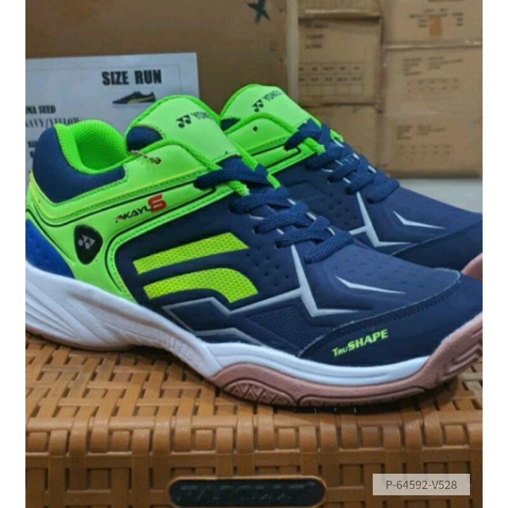 Sepatu badminton Yonex akayo 5 hitam stabilo (40-44)