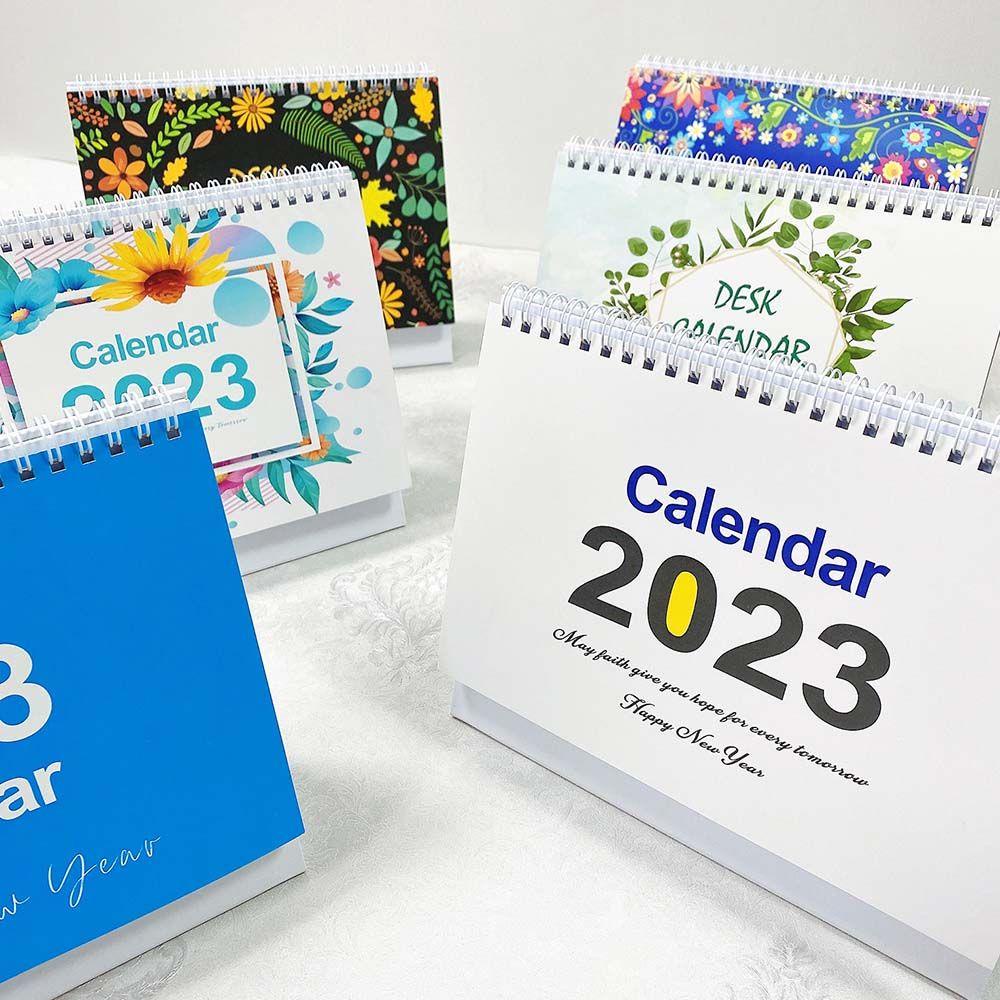 Mxbeauty Kalender Meja Portable Simple Perlengkapan Kantor Dekorasi Meja Stationery Agenda Organizer Kalender Pengikat Spiral