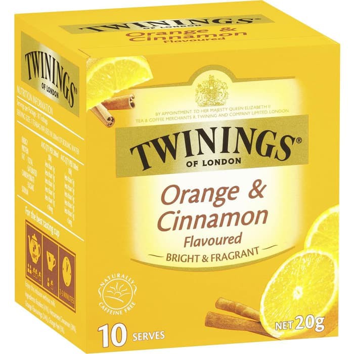 

Twinings Orange & Cinnamon Tea Bags 10 pack Australia