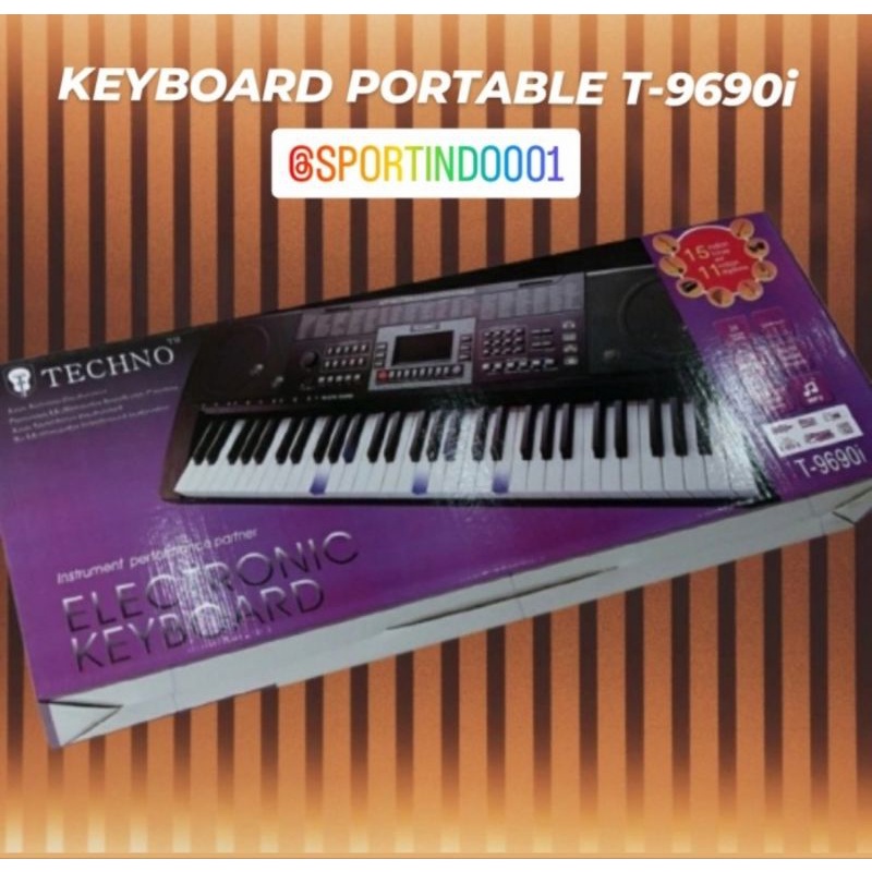 Keyboard Portable Techno T-9690i / T9690i / T - 9690 I Original