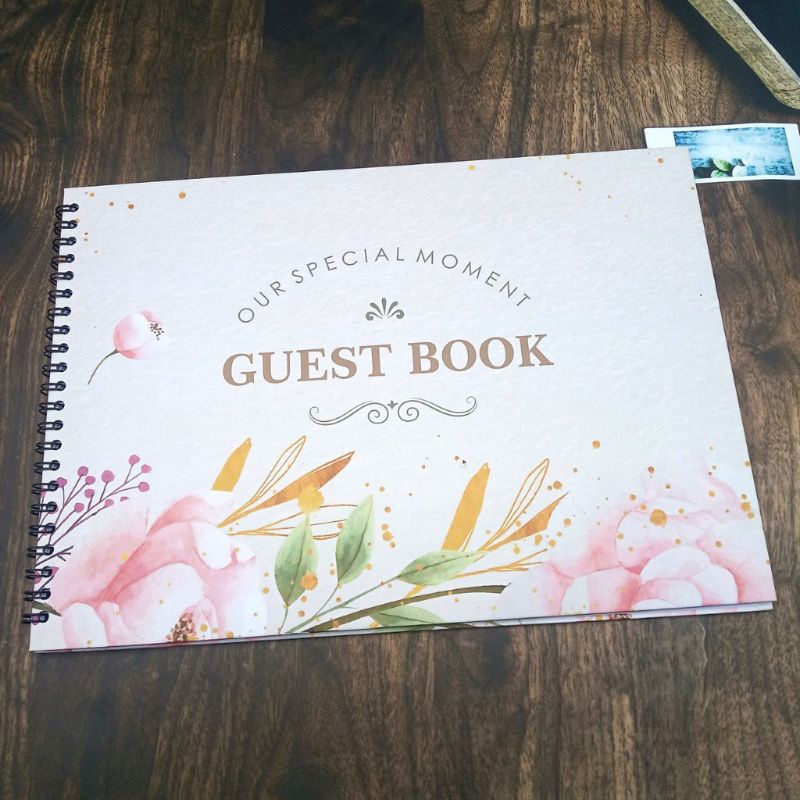 

READY Guest book buku tamu pernikahan acara pesta rapat Hard cover GB-04