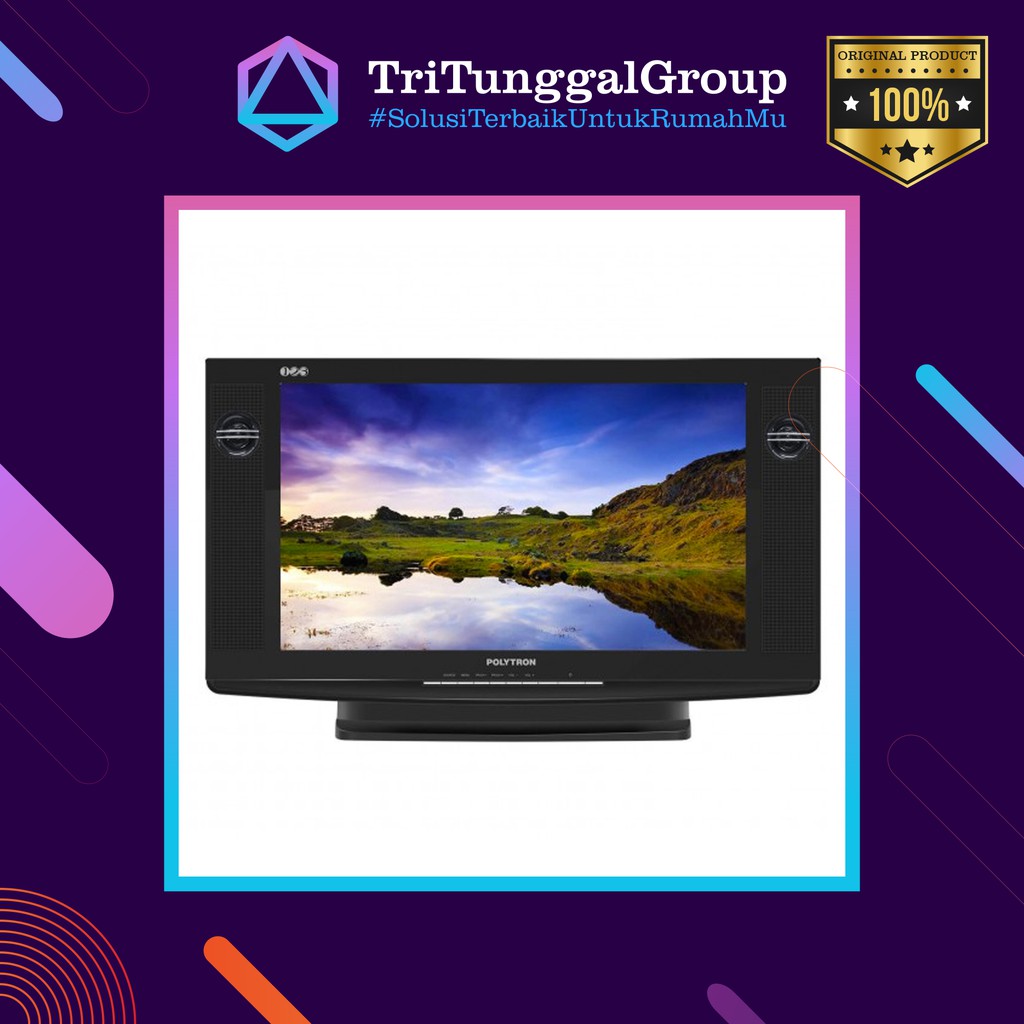 (BAYAR DI TEMPAT) (GARANSI RESMI) LED TV TABUNG POLYTRON PLD 24D123 / 24D 123 HD TV [24 inch / USB M