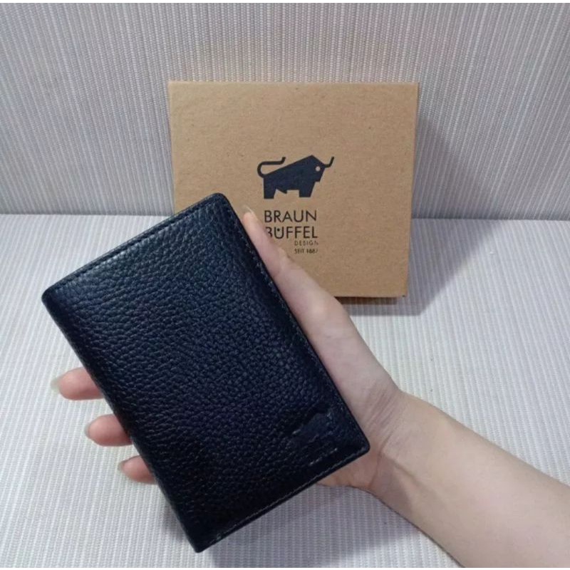 dompet kulit asli model lipat dua simple