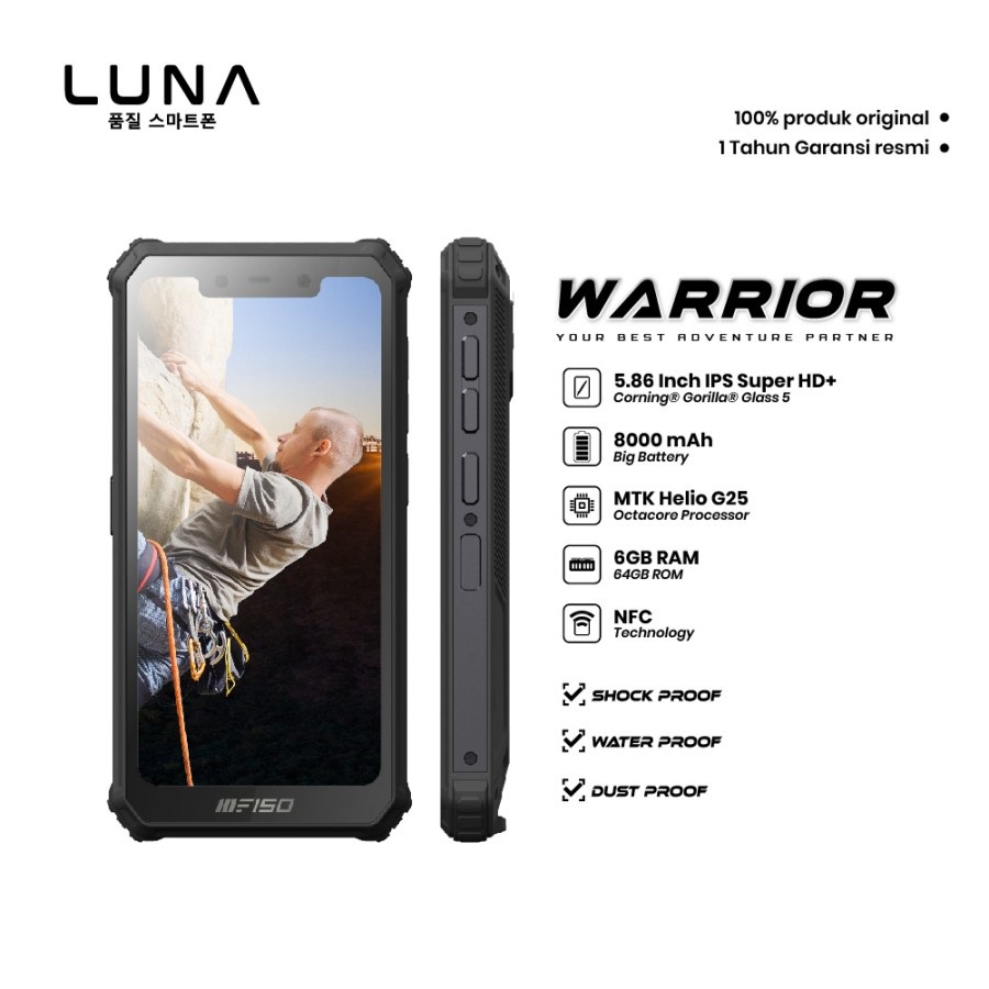 Luna warrior G6E 6/64 - Ram 6GB Rom 64GB - Baru - Garansi Resmi