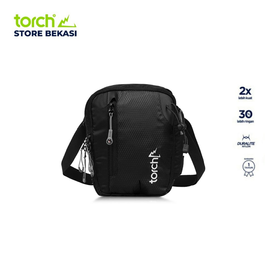 Torch Bekasi Tas Selempang Travel Pouch Muko Hitam 3L