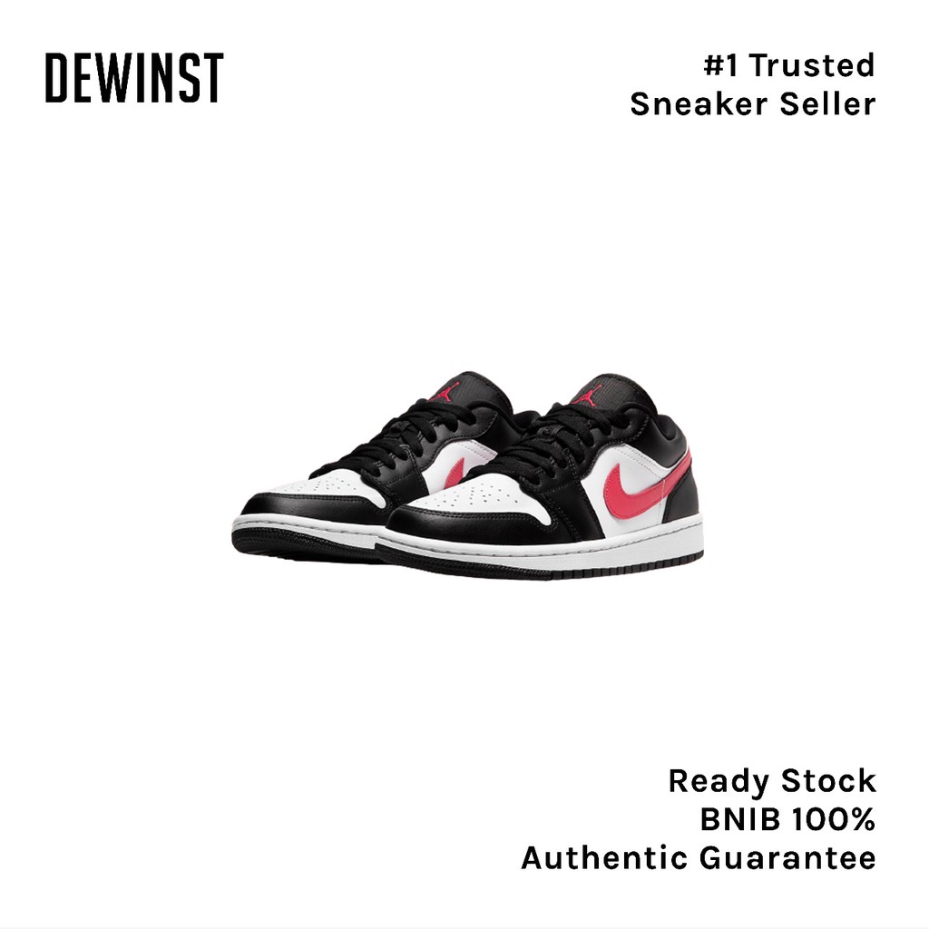 Air Jordan 1 Low Black Siren Red Womens BNIB RESMI ORIGINAL